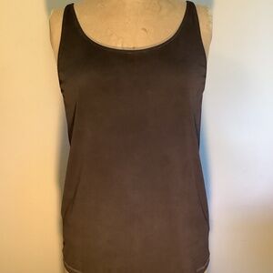 Eileen Fisher Sand-washed Silk Shell Lrg